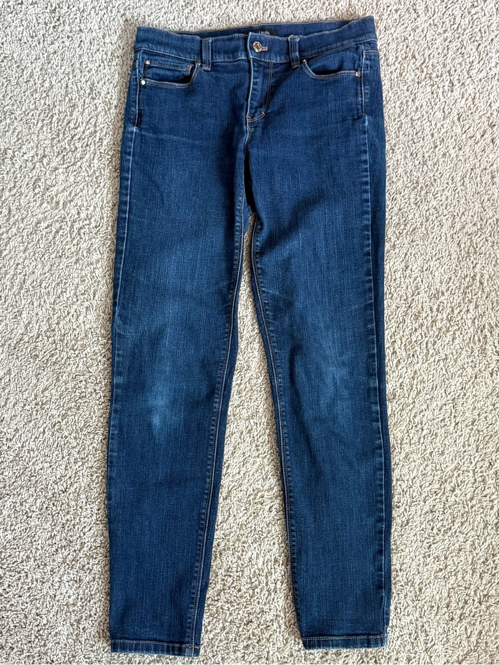 White House Black Market Women's Navy Skinny Jeans